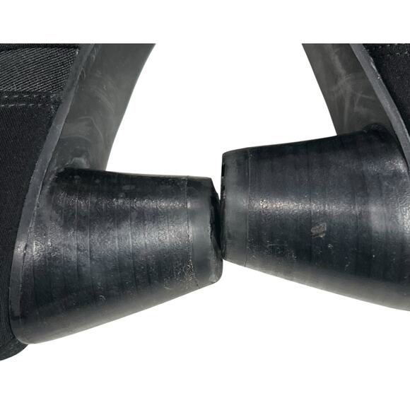 Stuart Weitzman Ankle Boots Women 6 3/4-7 Black Suede Stretch Block Heel Booties - Picture 11 of 16